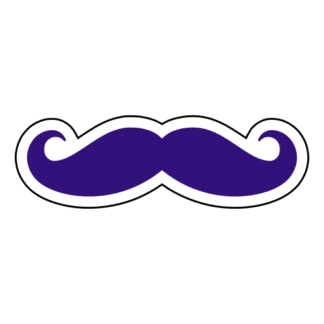 Moustache Sticker (Purple)